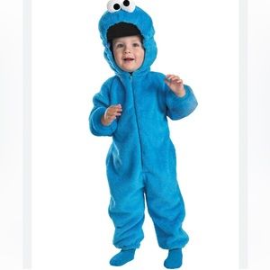 Sesame Street Cookie Monster Jumpsuit Halloween Costume 2T